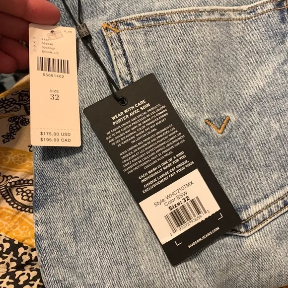 ✨ Anthropologie Hudson Holly Cropped Straight Jeans Sz 32