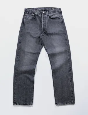 105 Standard Fit Selvedge Denim Jeans - Black Stonewash
