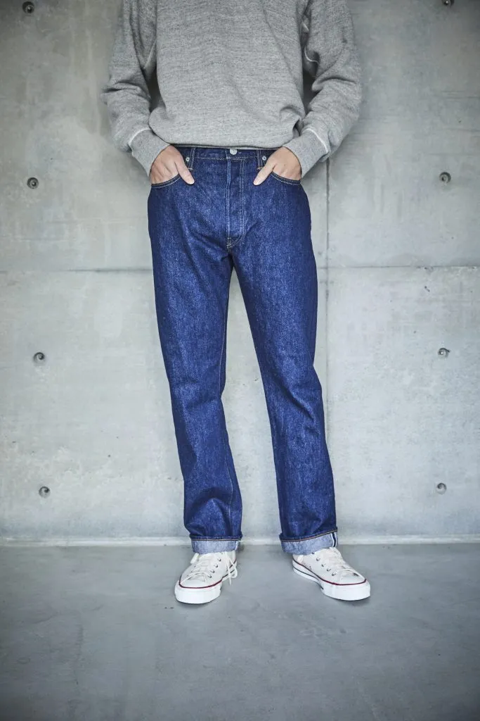 105 Standard Fit Selvedge Denim Jeans - Black Stonewash