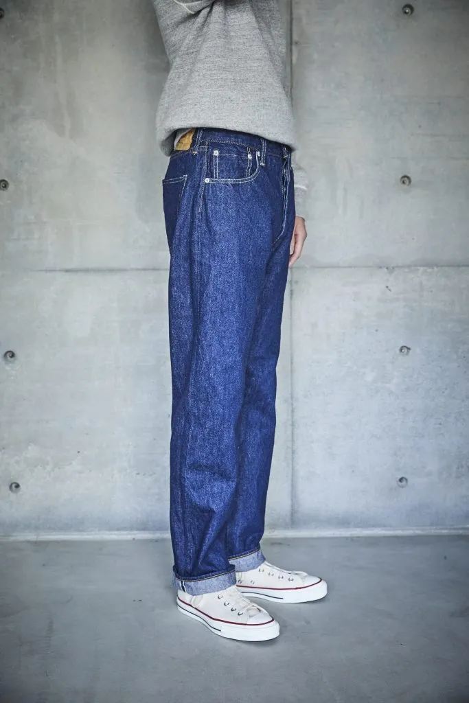 105 Standard Fit Selvedge Denim Jeans - Black Stonewash