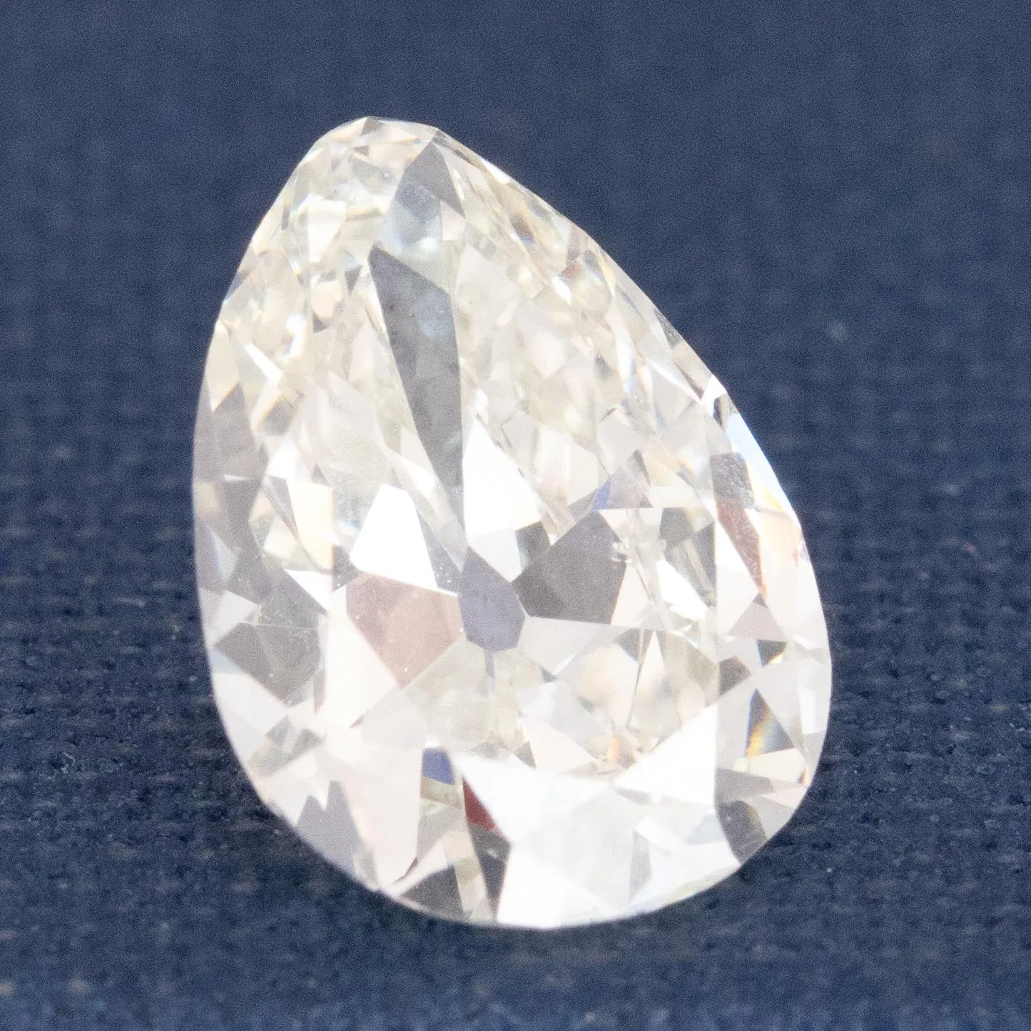 1.70ct Vintage Pear Cut Diamond GIA