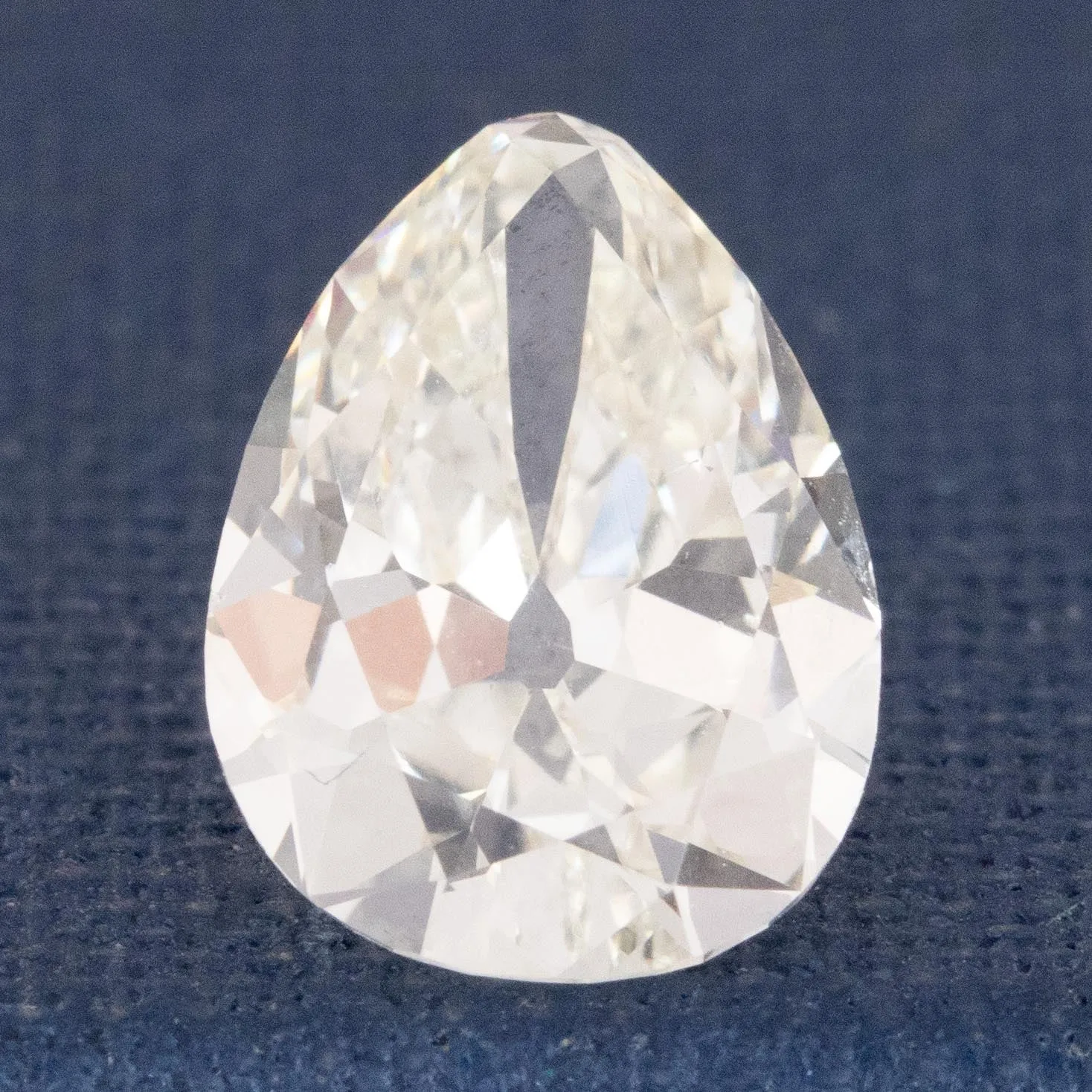 1.70ct Vintage Pear Cut Diamond GIA