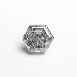 2.15 CARAT CANADIAN SALT AND PEPPER STEP CUT HEXAGON DIAMOND
