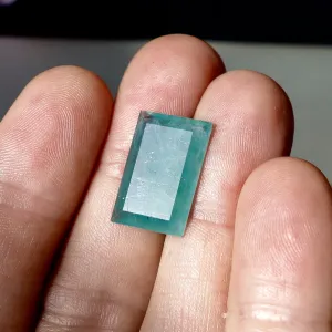 8.88 ct. Grandidierite, Rare, Translucent, Good Color, Step Cut