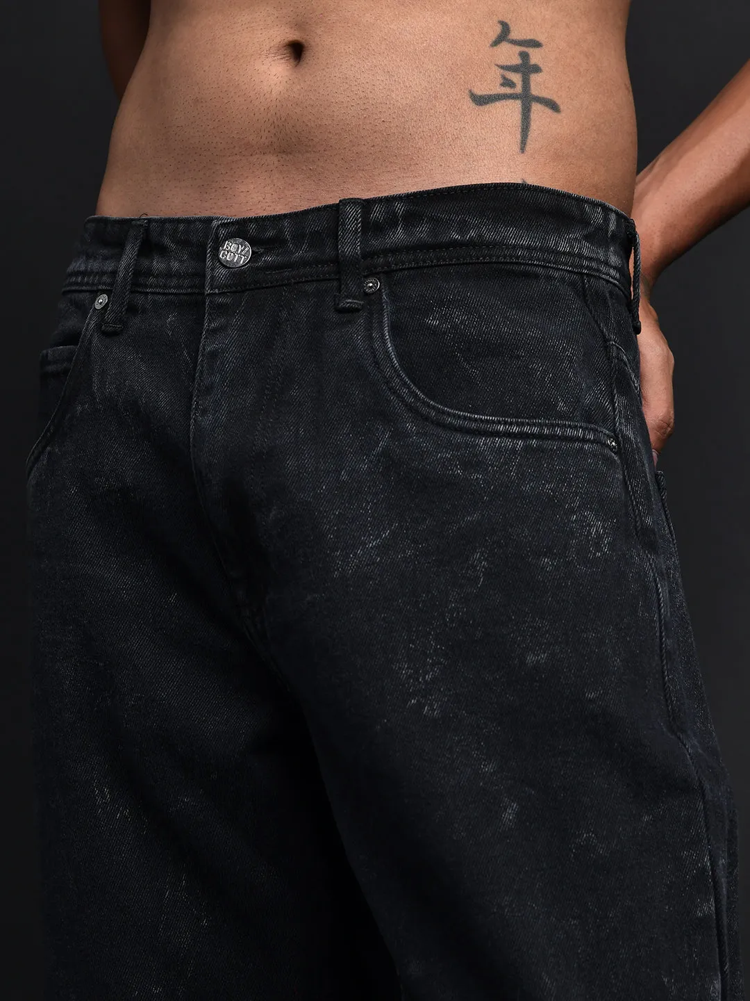 Acid Wash Baggy Jeans