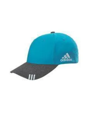 adidas Golf Collegiate Heather Front-Hit Cap A625 INT TRQ/ DK GR H