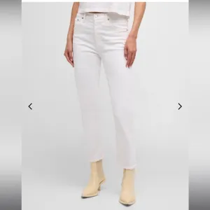 AGOLDE Riley High-Rise Straight Cropped Denim Jeans White Size 29‎