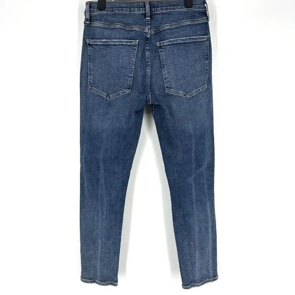 Agolde Sophie High Rise Skinny Crop Distressed Jeans in Spite Size 29