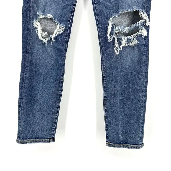 Agolde Sophie High Rise Skinny Crop Distressed Jeans in Spite Size 29