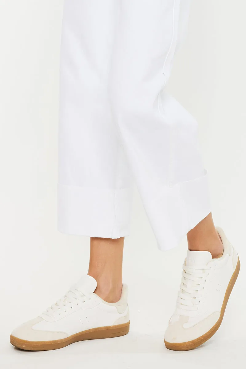 Alfie 90's Cropped  Wide Leg Jeans