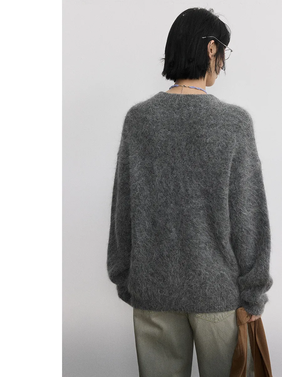 Alpaca Wool Round Neck Sweater