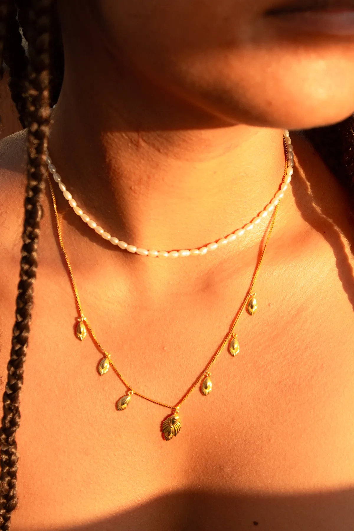 Artemis Slider Choker Necklace, Rose Gold