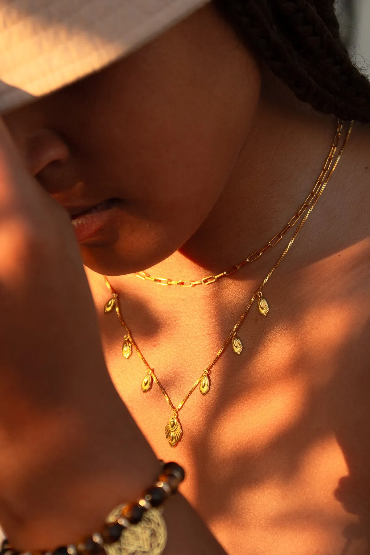 Artemis Slider Choker Necklace, Rose Gold