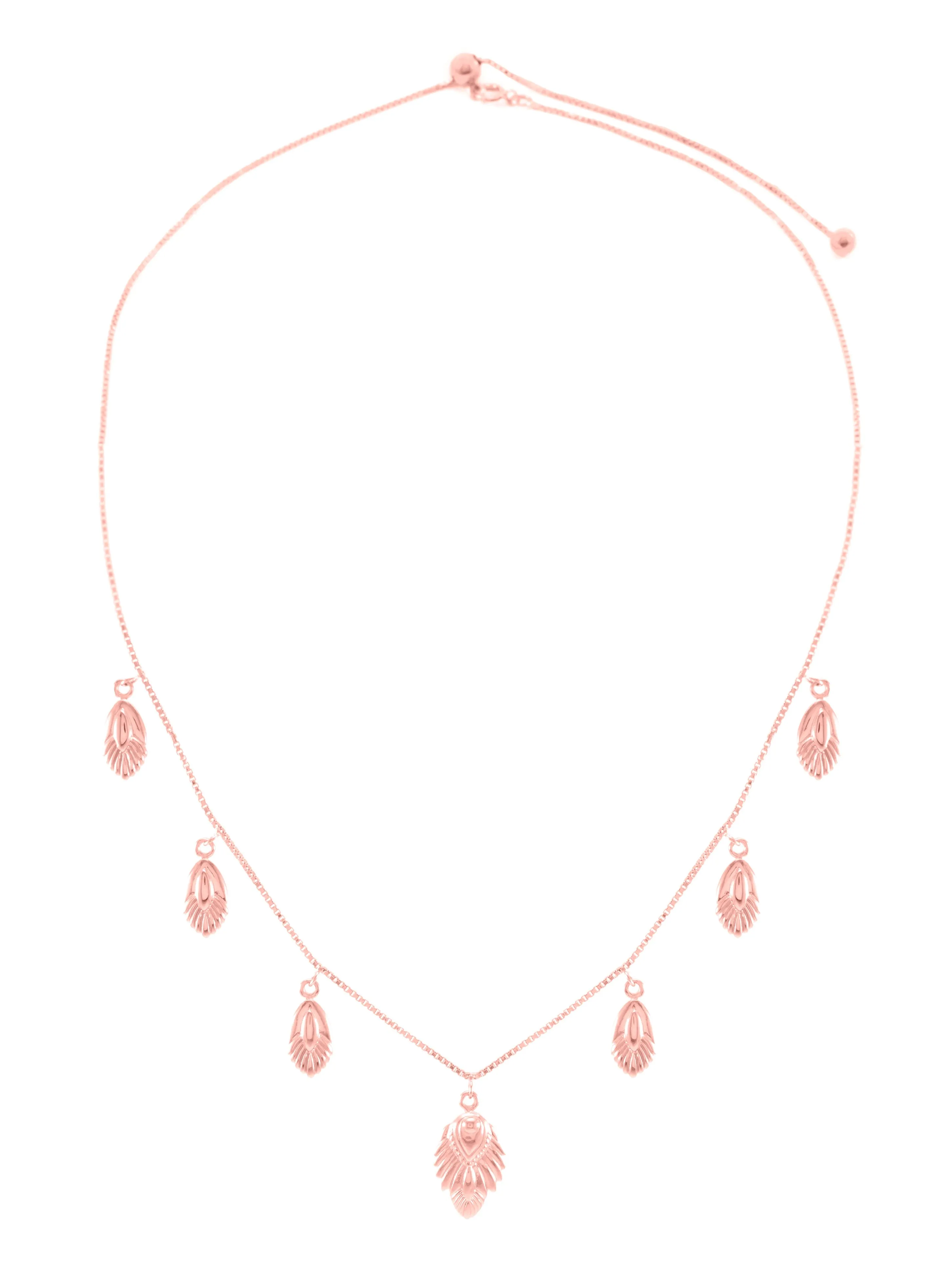Artemis Slider Choker Necklace, Rose Gold