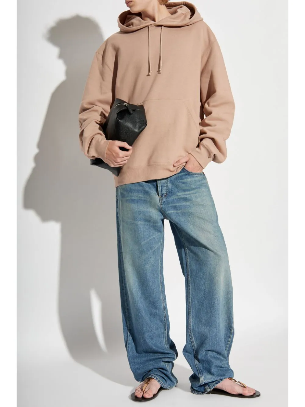 Baggy-fit denim jeans