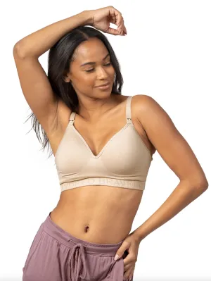 Beige Sublime Contour Hands-Free Pumping And Nursing Bra