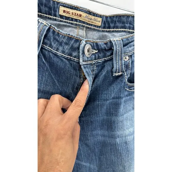 Big Star Maddie boot mid rise fit jeans 31x37 extra long western rodeo farm