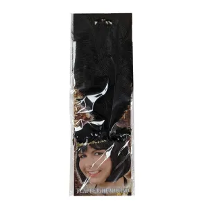 Black Twenties Flapper Headband