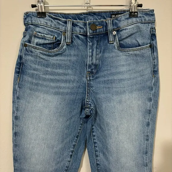 Blank NYC The Varick‎ Kick Flare Raw Hem Cropped Jeans
