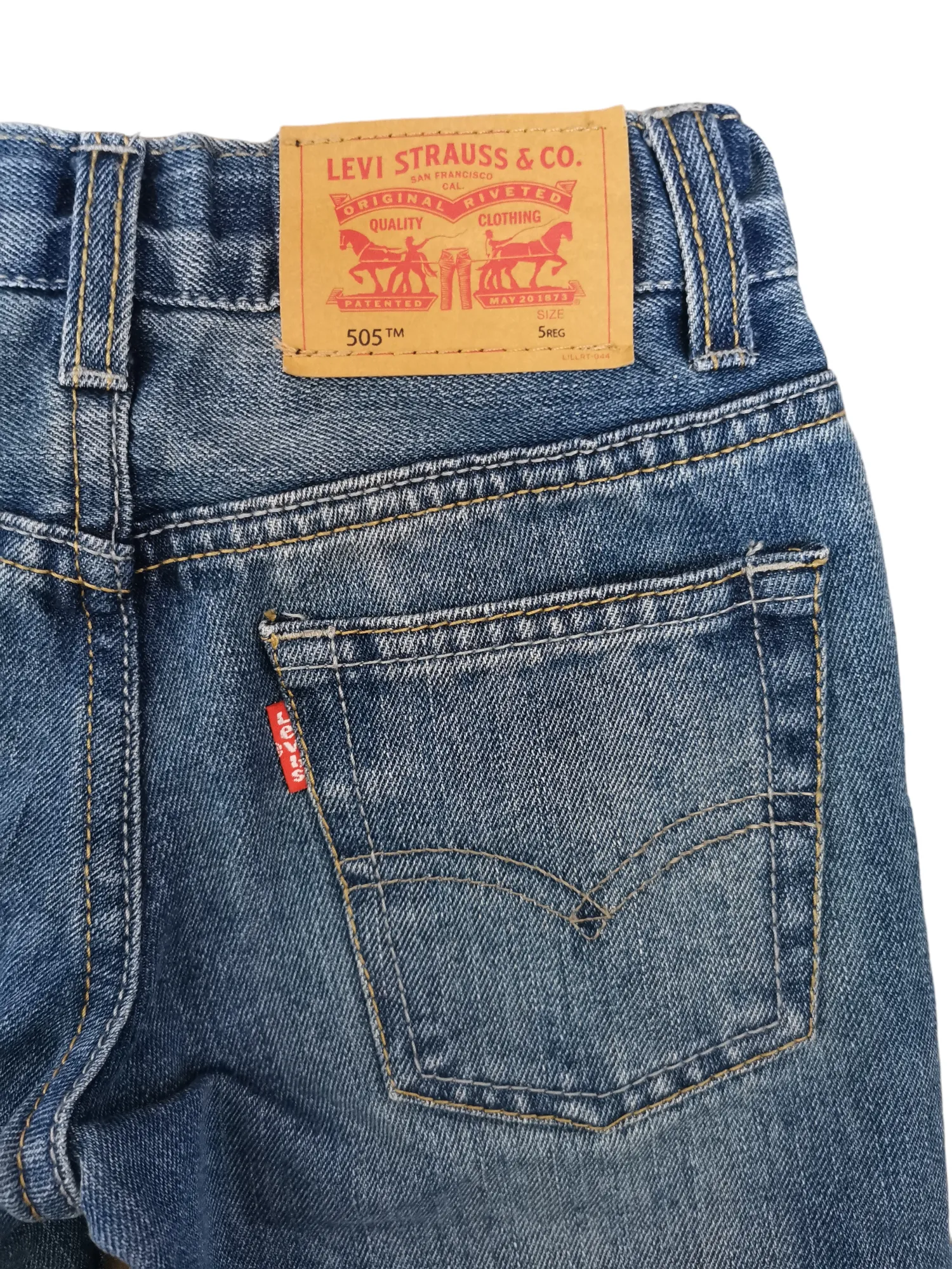 BOY SIZE 5 YEARS - LEVI'S 505, Regular Fit Jeans EUC B48