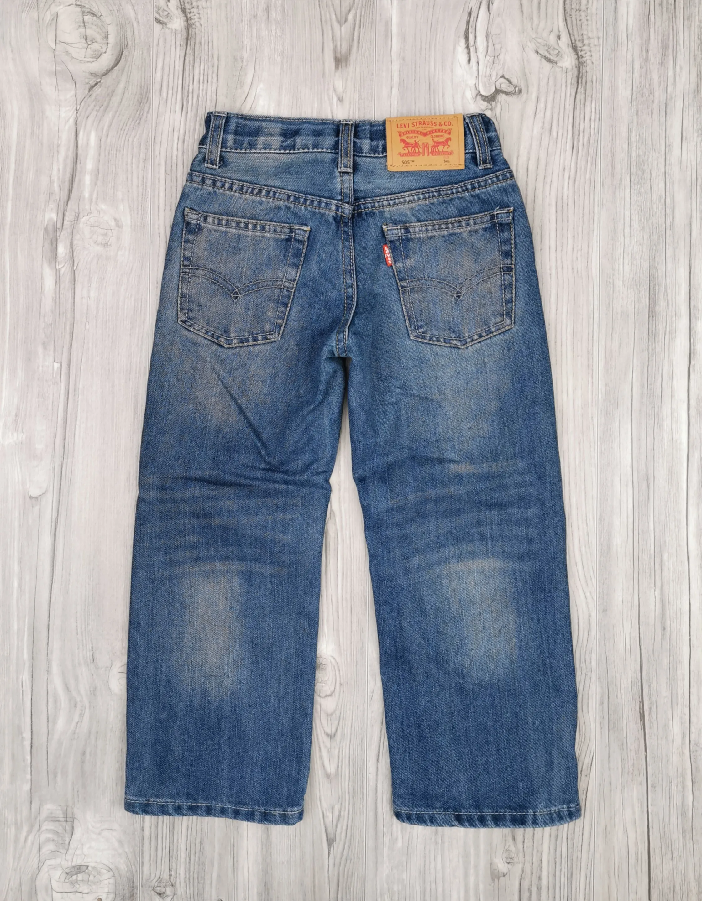 BOY SIZE 5 YEARS - LEVI'S 505, Regular Fit Jeans EUC B48