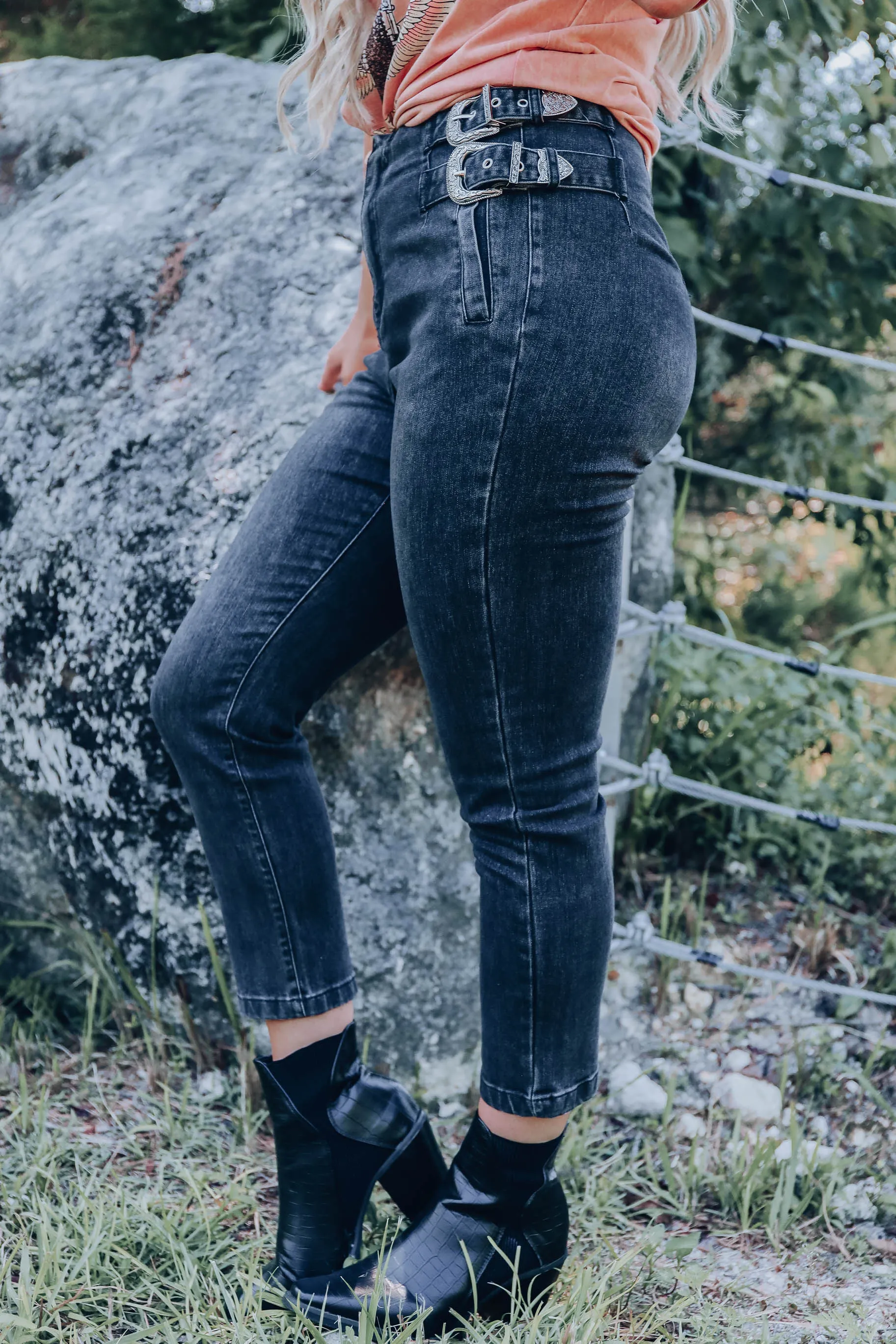 Buckle Up Jeans - Black
