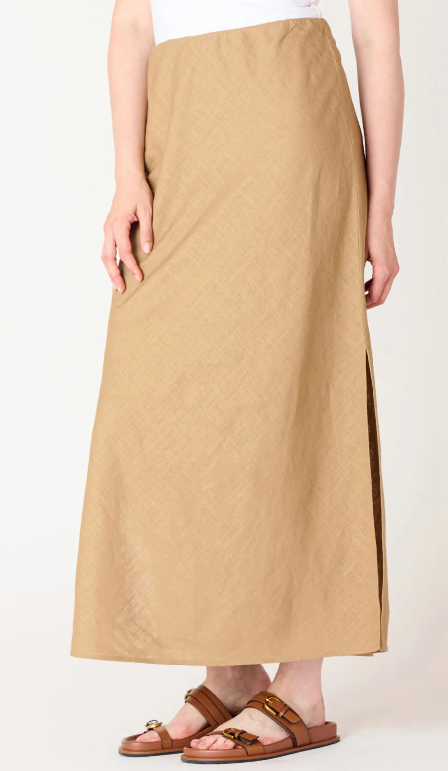 Caramel Maxi Skirt