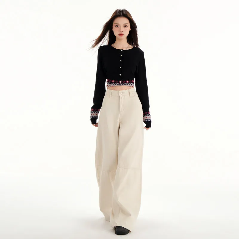 Casual Wide-Leg Jeans with a Comfortable Fit
