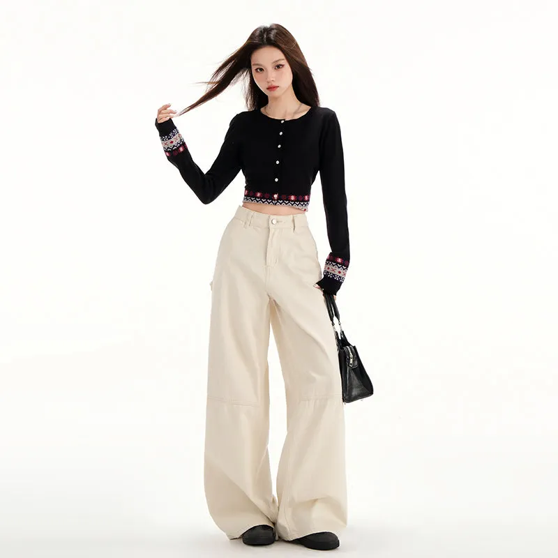 Casual Wide-Leg Jeans with a Comfortable Fit
