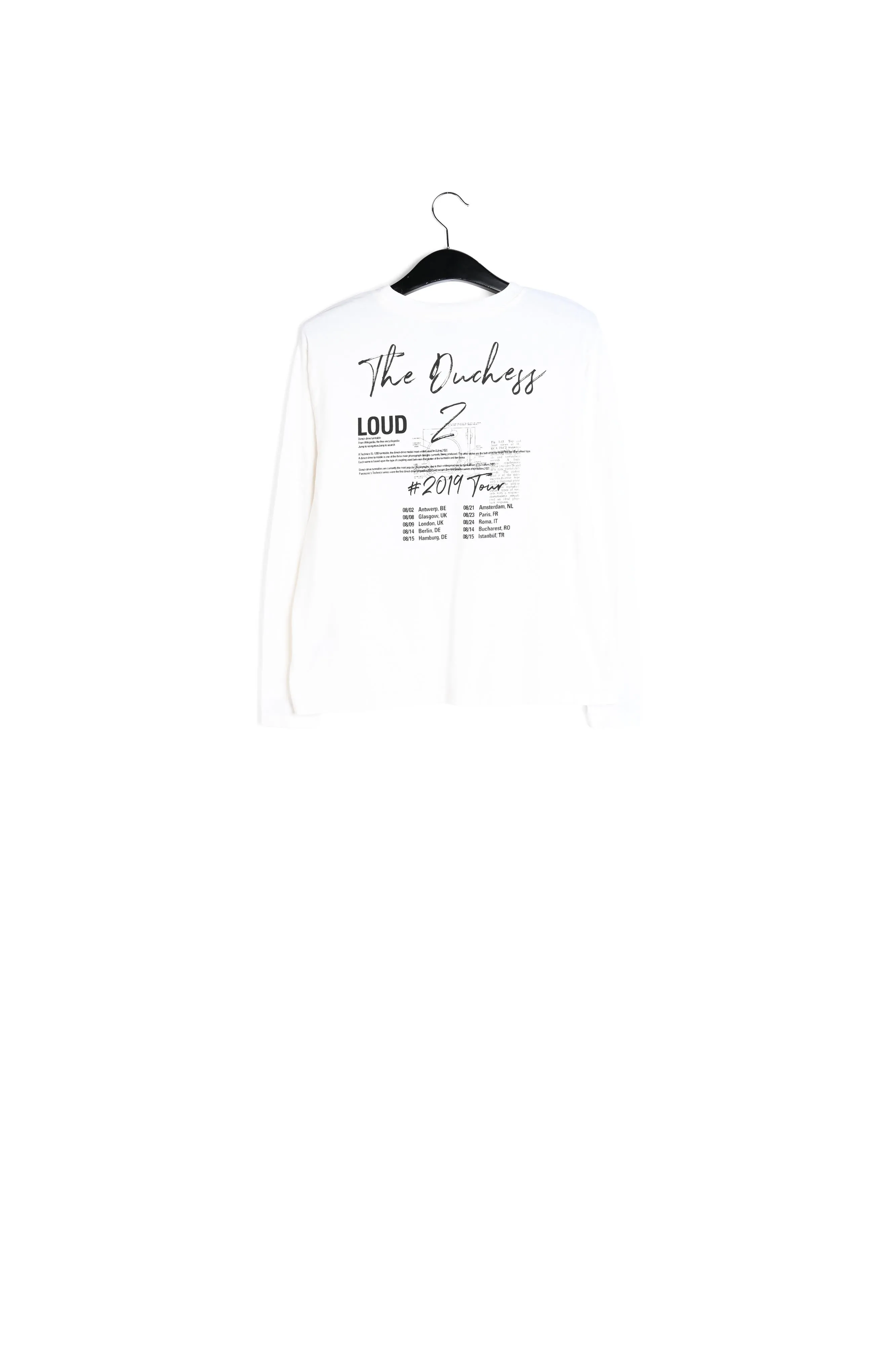 Cat print sleeve t-shirt