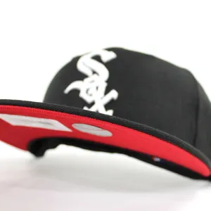 Chicago White Sox New Era 59Fifty Fitted Hat (Black Red Under Brim)