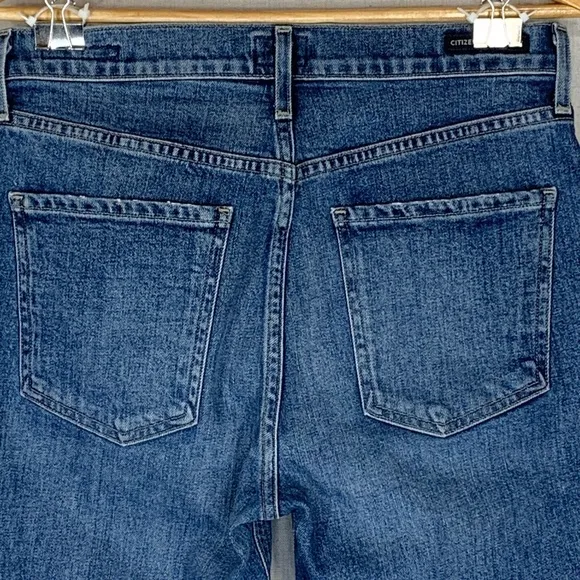 Citizens‎ of Humanity~Women’s Tangier Embroidered Demy Cropped Flare Jeans~Sz 27