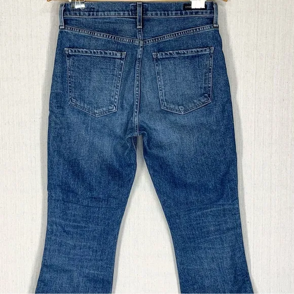 Citizens‎ of Humanity~Women’s Tangier Embroidered Demy Cropped Flare Jeans~Sz 27