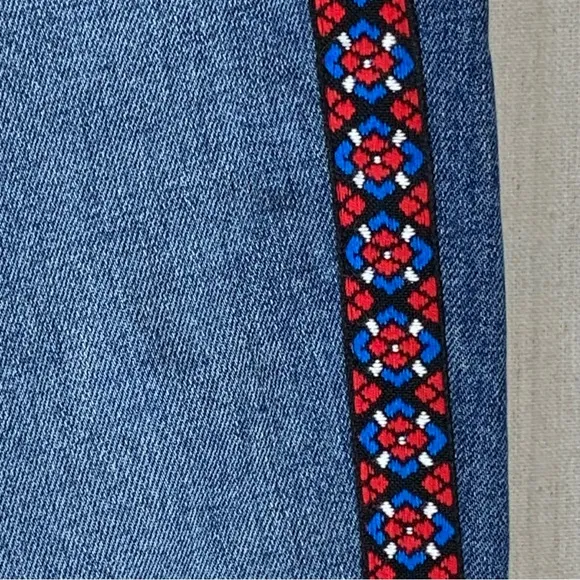Citizens‎ of Humanity~Women’s Tangier Embroidered Demy Cropped Flare Jeans~Sz 27
