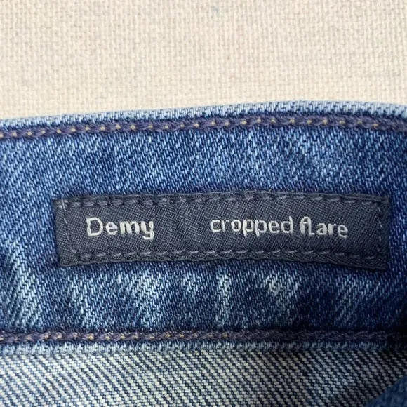 Citizens‎ of Humanity~Women’s Tangier Embroidered Demy Cropped Flare Jeans~Sz 27