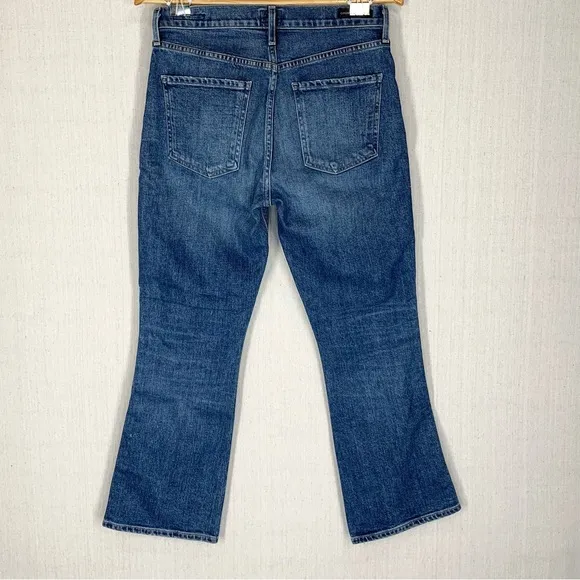 Citizens‎ of Humanity~Women’s Tangier Embroidered Demy Cropped Flare Jeans~Sz 27