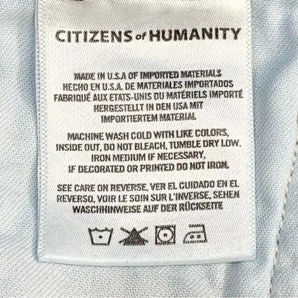 Citizens‎ of Humanity~Women’s Tangier Embroidered Demy Cropped Flare Jeans~Sz 27