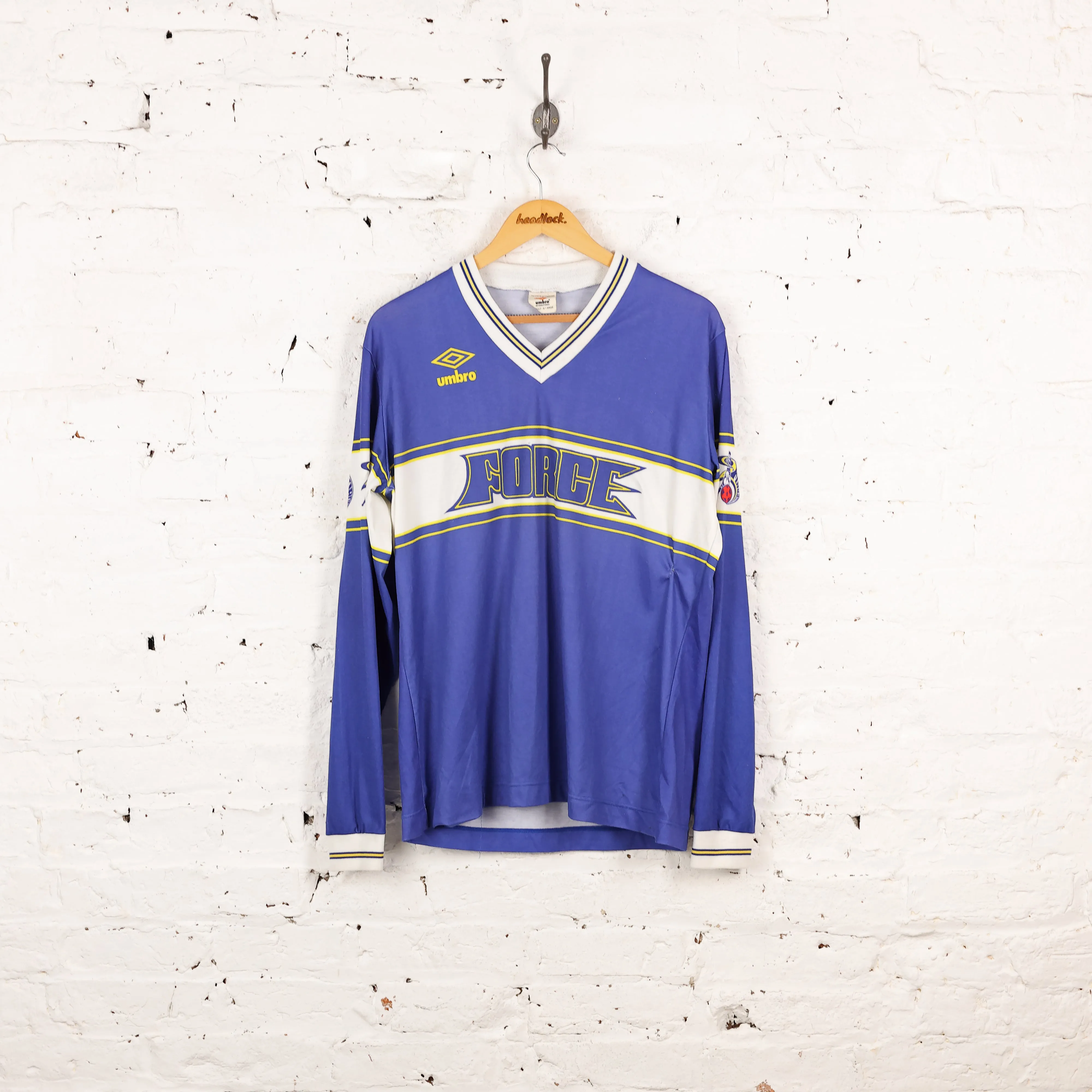Cleveland Force Umbro Long Sleeve Football Shirt - Blue - L