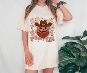 Comfort Colors Howdy Pumpkin Halloween Tee/Halloween Fall Shirt/ Youth and Adult Shirts