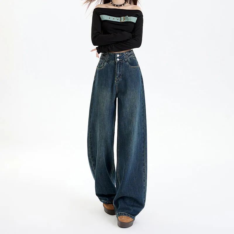 Comfortable Loose-Fit Straight Leg Jeans for Women