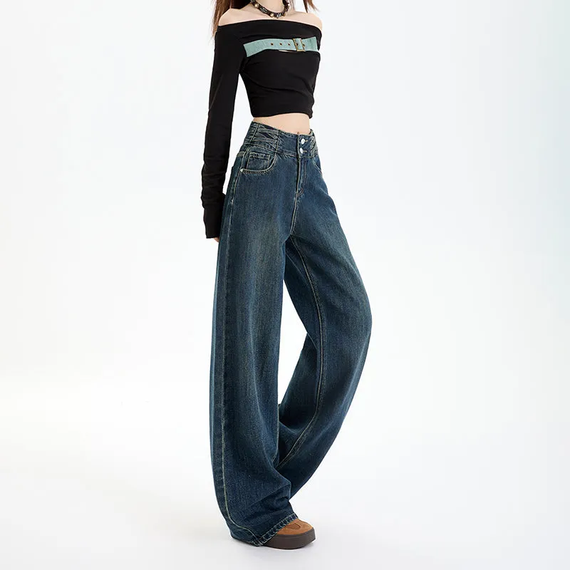Comfortable Loose-Fit Straight Leg Jeans for Women