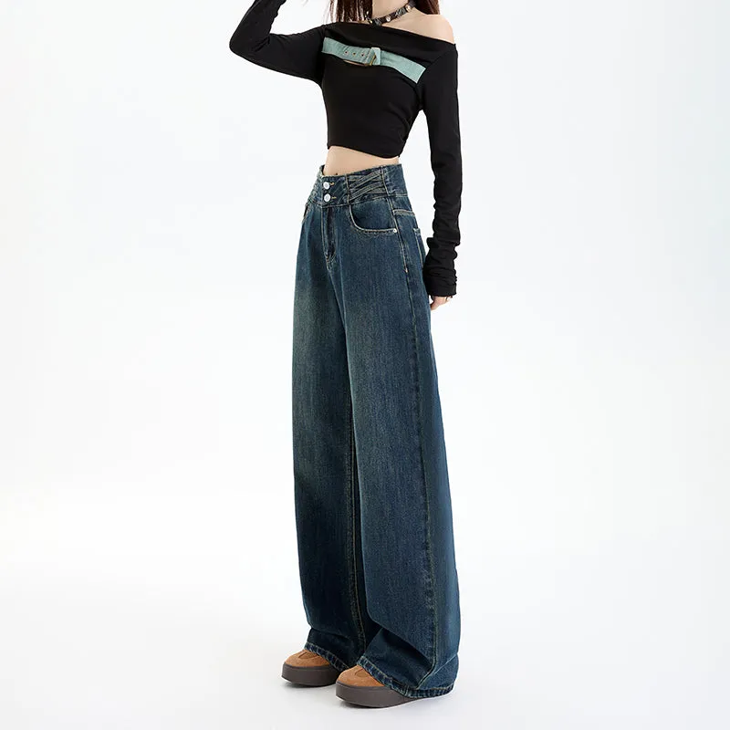 Comfortable Loose-Fit Straight Leg Jeans for Women