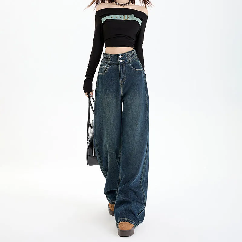 Comfortable Loose-Fit Straight Leg Jeans for Women