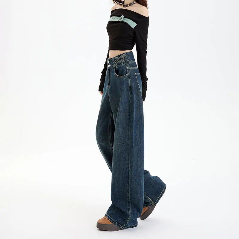 Comfortable Loose-Fit Straight Leg Jeans for Women
