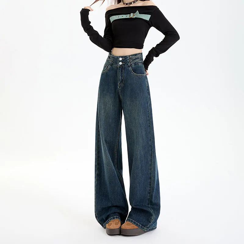 Comfortable Loose-Fit Straight Leg Jeans for Women