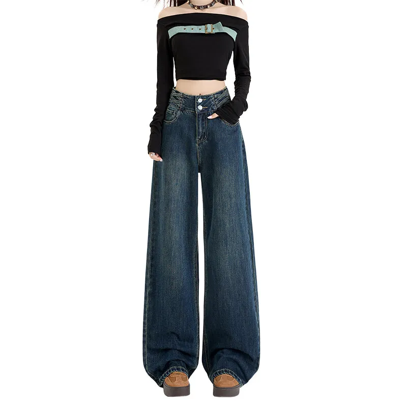 Comfortable Loose-Fit Straight Leg Jeans for Women