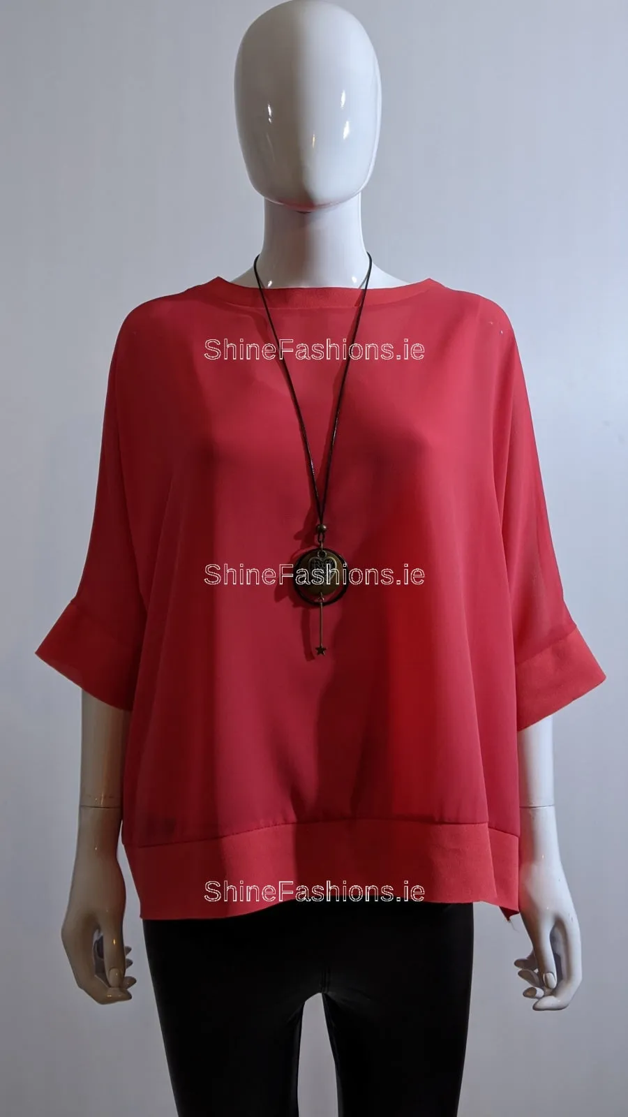 Coral Necklace Loose Top