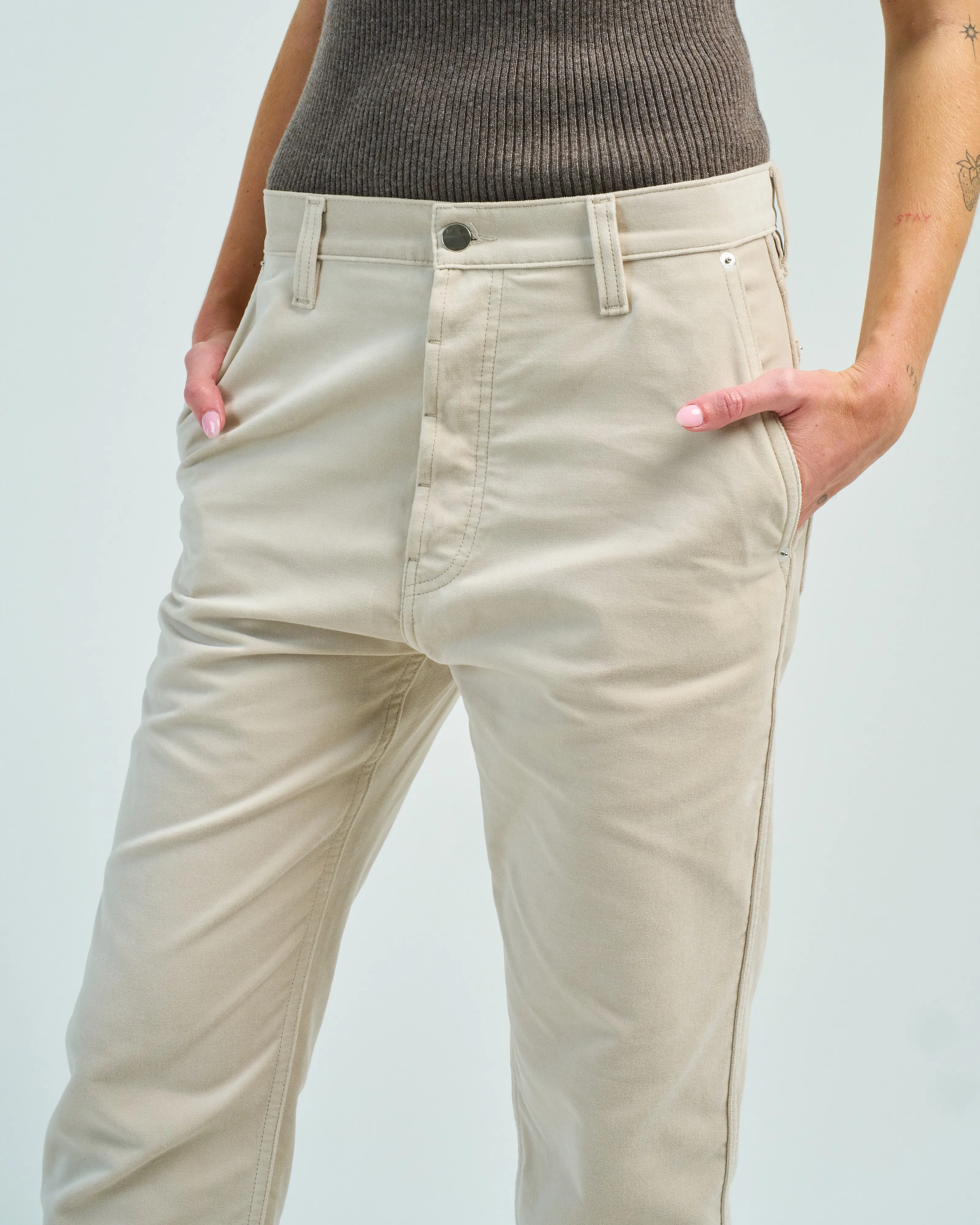 cropped jeans