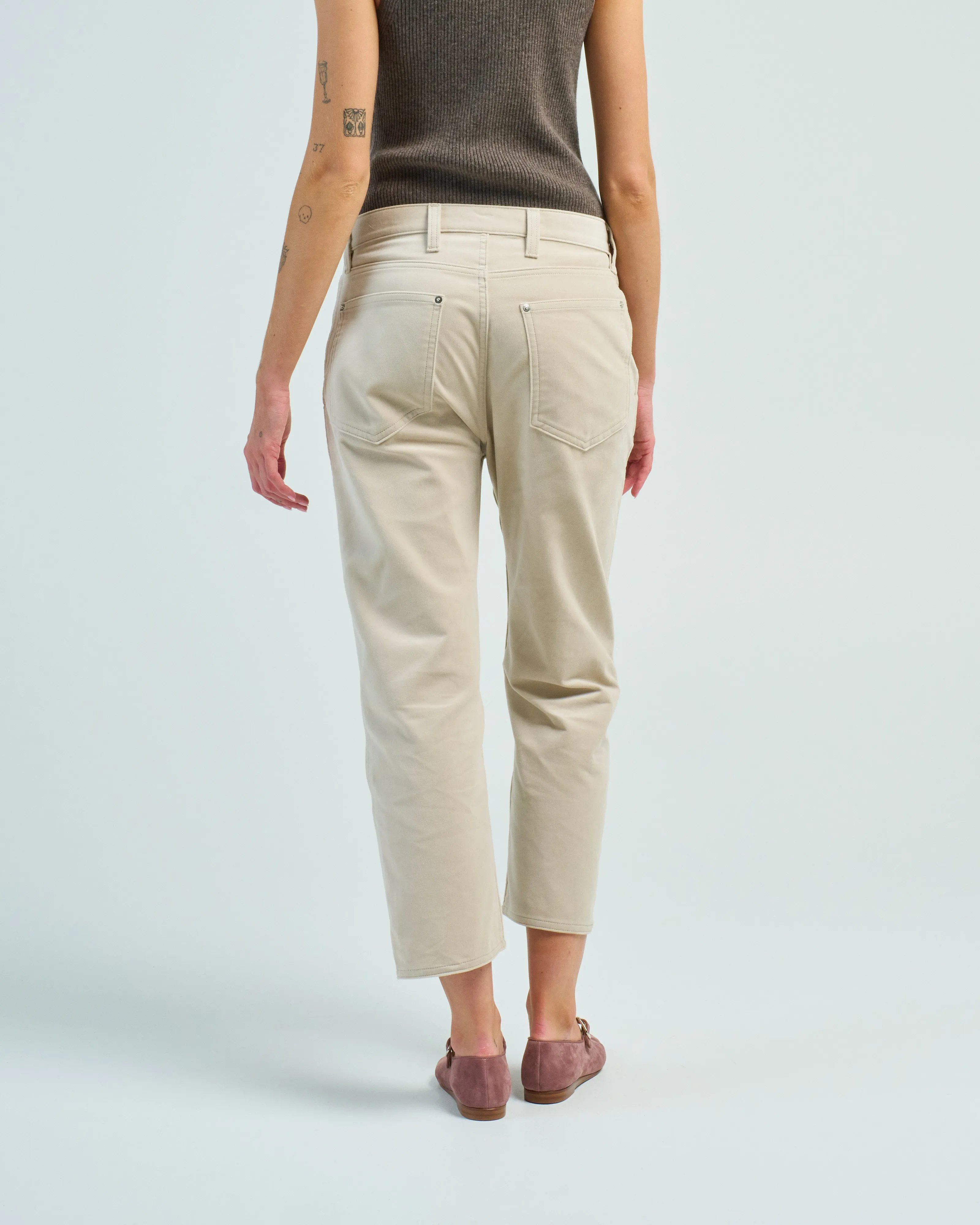 cropped jeans