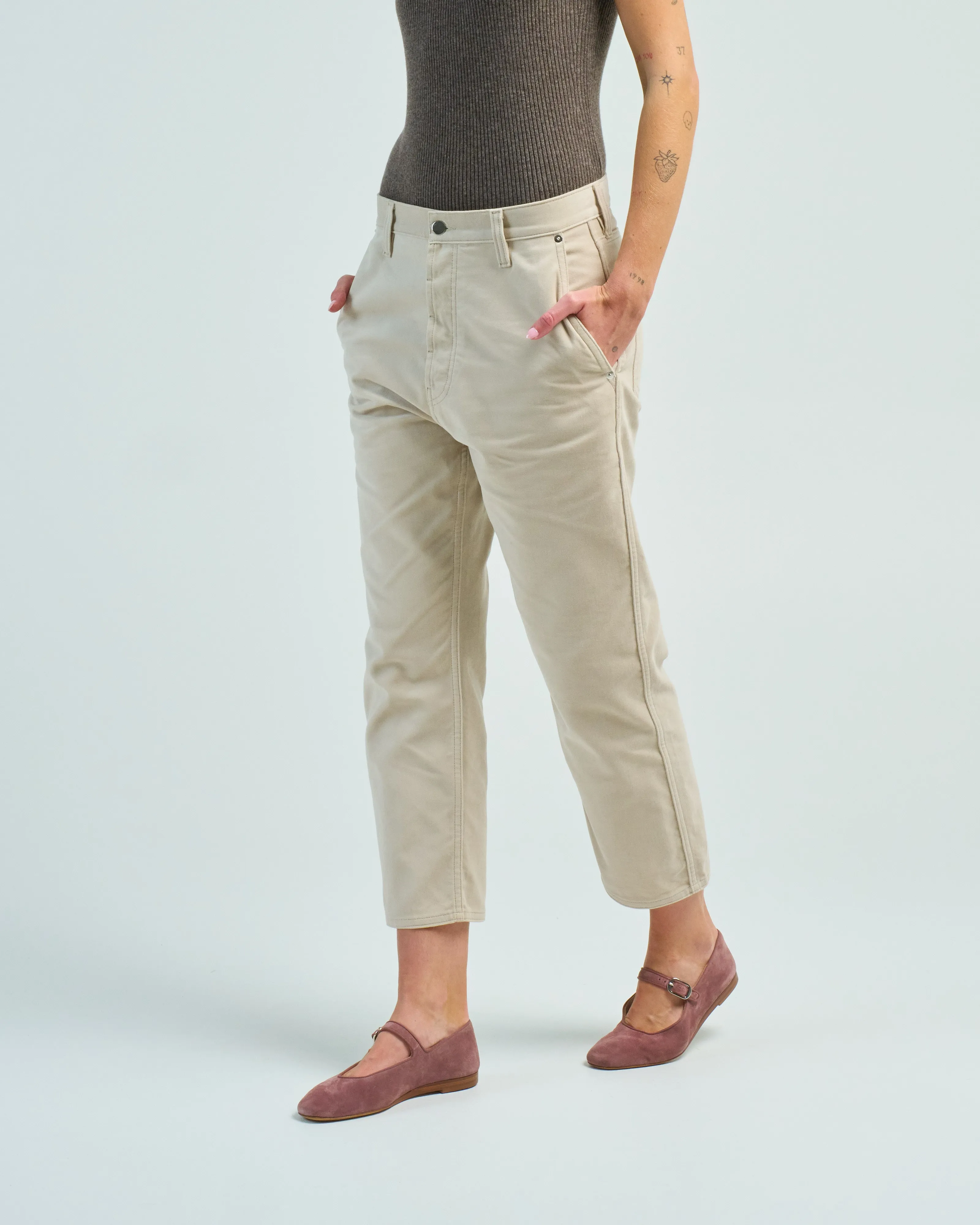 cropped jeans